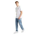 White-Woodland Grey - Pack Shot - Umbro Mens Core Small Logo T-Shirt