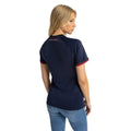 Navy Blue-White-Red - Back - Umbro Womens-Ladies 23-24 England Rugby Alternative Jersey