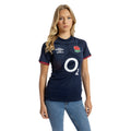 Navy Blue-White-Red - Lifestyle - Umbro Womens-Ladies 23-24 England Rugby Alternative Jersey