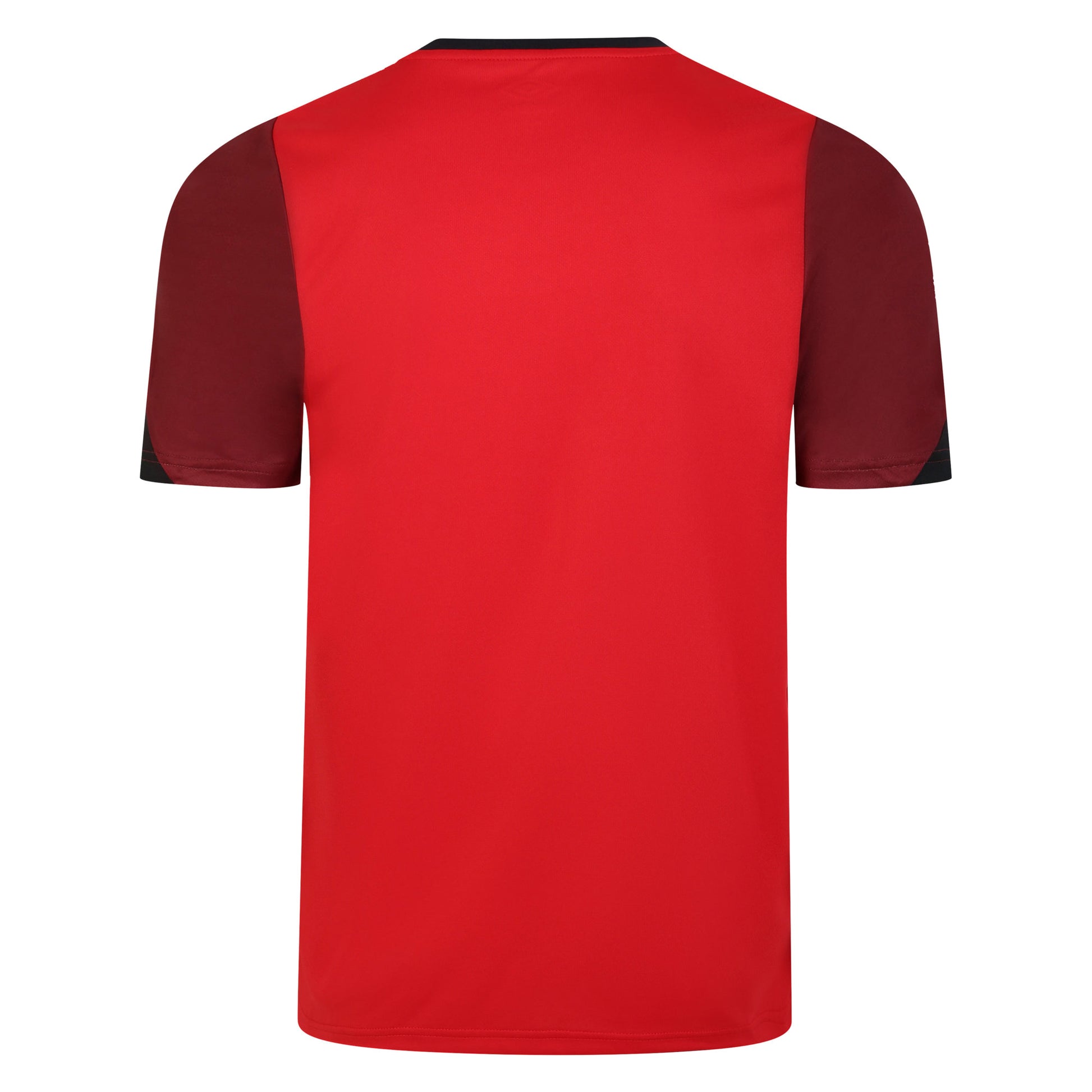 Vermillion-Biking Red-Black - Back - Umbro Mens Total Training Jersey