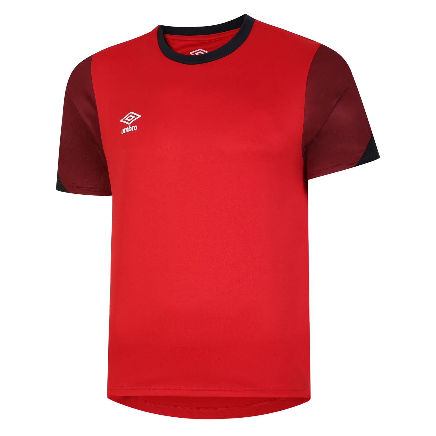 Vermillion-Biking Red-Black - Front - Umbro Mens Total Training Jersey