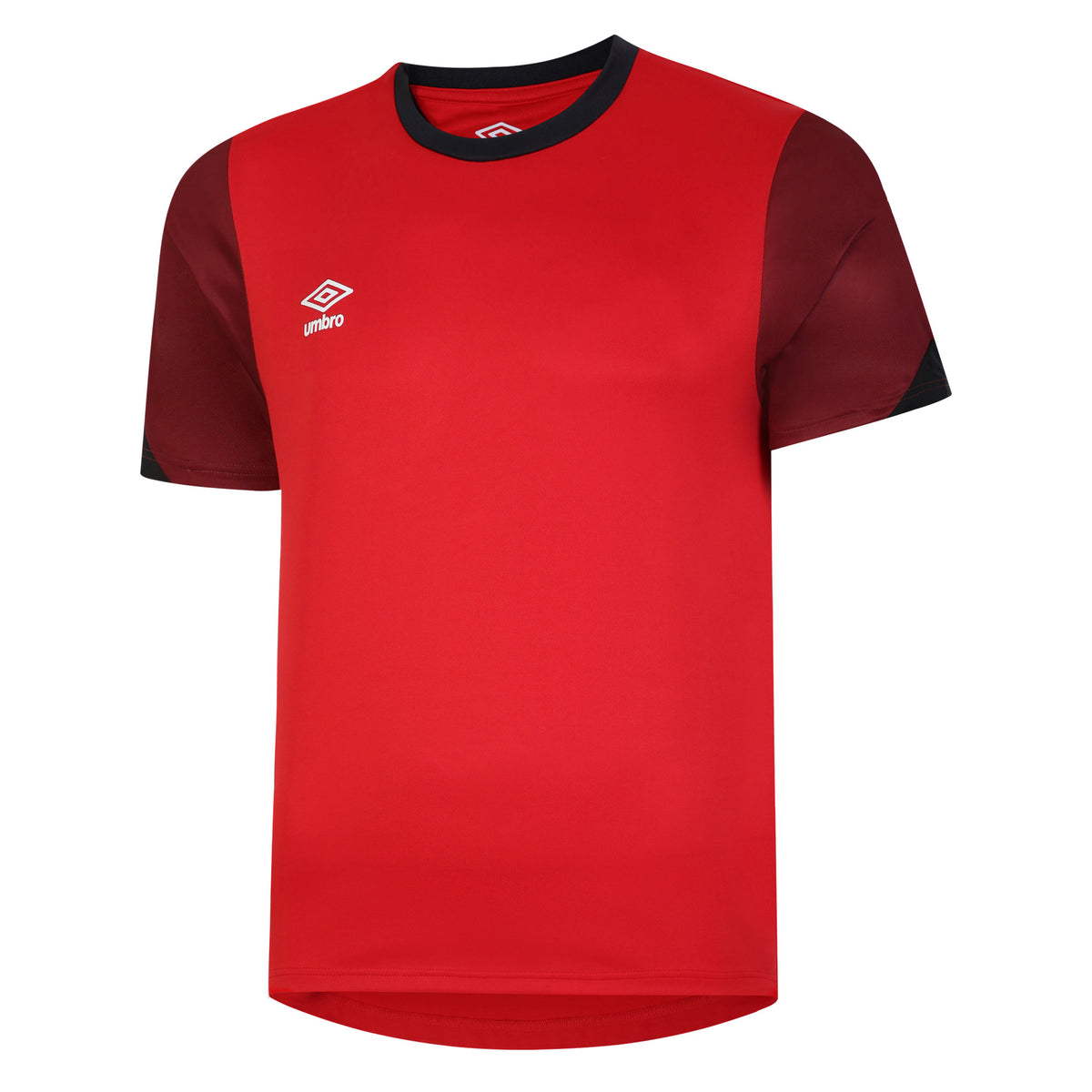 Vermillion-Biking Red-Black - Front - Umbro Mens Total Training Jersey