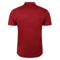 Deep Claret-Teaberry - Back - Umbro Mens 23-24 Heart Of Midlothian FC Polyester Polo Shirt