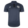 Grisaille-Carbon - Front - Umbro Mens 23-24 Heart Of Midlothian FC Polyester Polo Shirt