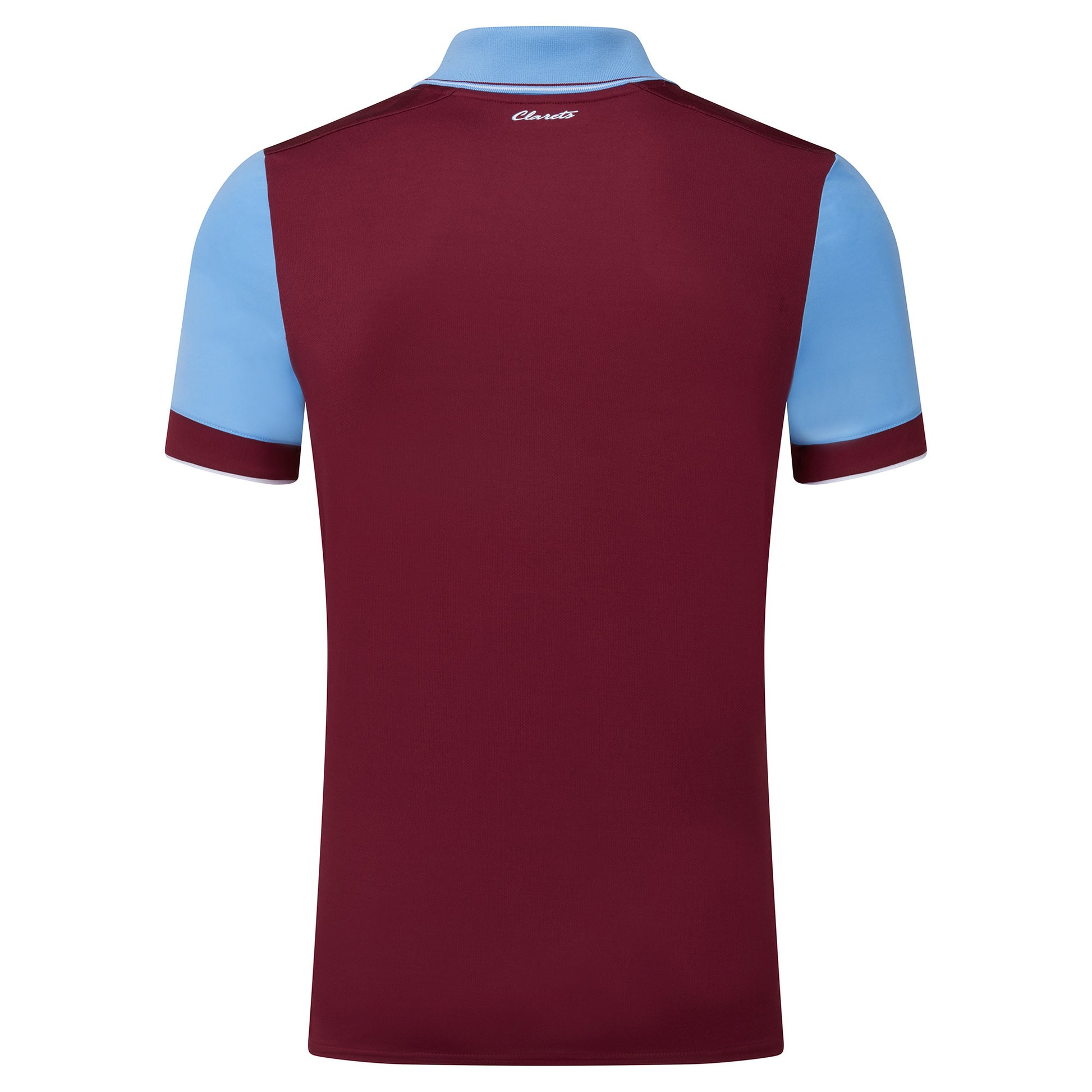 Claret Red-Blue - Side - Umbro Childrens-Kids 23-24 Burnley FC Home Jersey