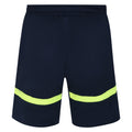 Dark Navy-Safety Yellow - Back - Umbro Mens 23-24 Brentford FC Training Shorts