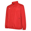 Vermillion - Front - Umbro Mens Club Essential Light Waterproof Jacket