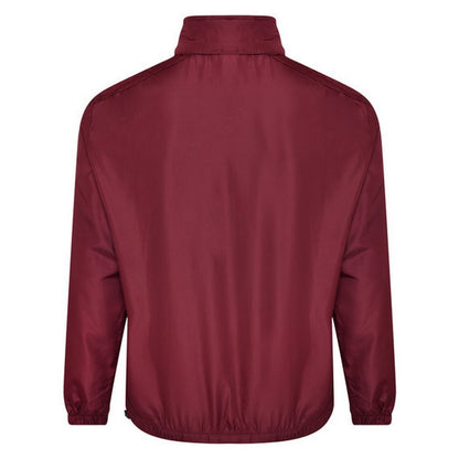 New Claret - Back - Umbro Mens Club Essential Light Waterproof Jacket