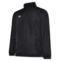 Black - Front - Umbro Mens Club Essential Light Waterproof Jacket