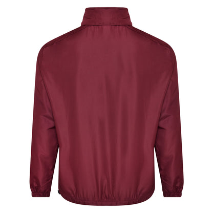 New Claret - Back - Umbro Childrens-Kids Club Essential Light Waterproof Jacket