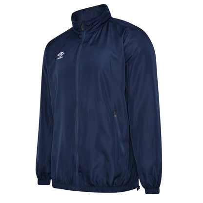 Dark Navy - Front - Umbro Childrens-Kids Club Essential Light Waterproof Jacket