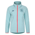 Aqua Haze-Latigo Bay-Lava Pink - Front - Umbro Mens 23-24 Huddersfield Town AFC Waterproof Jacket