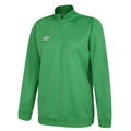 Emerald - Front - Umbro Womens-Ladies Club Essential Half Zip Sweatshirt
