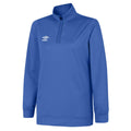 Royal Blue - Front - Umbro Womens-Ladies Club Essential Half Zip Sweatshirt
