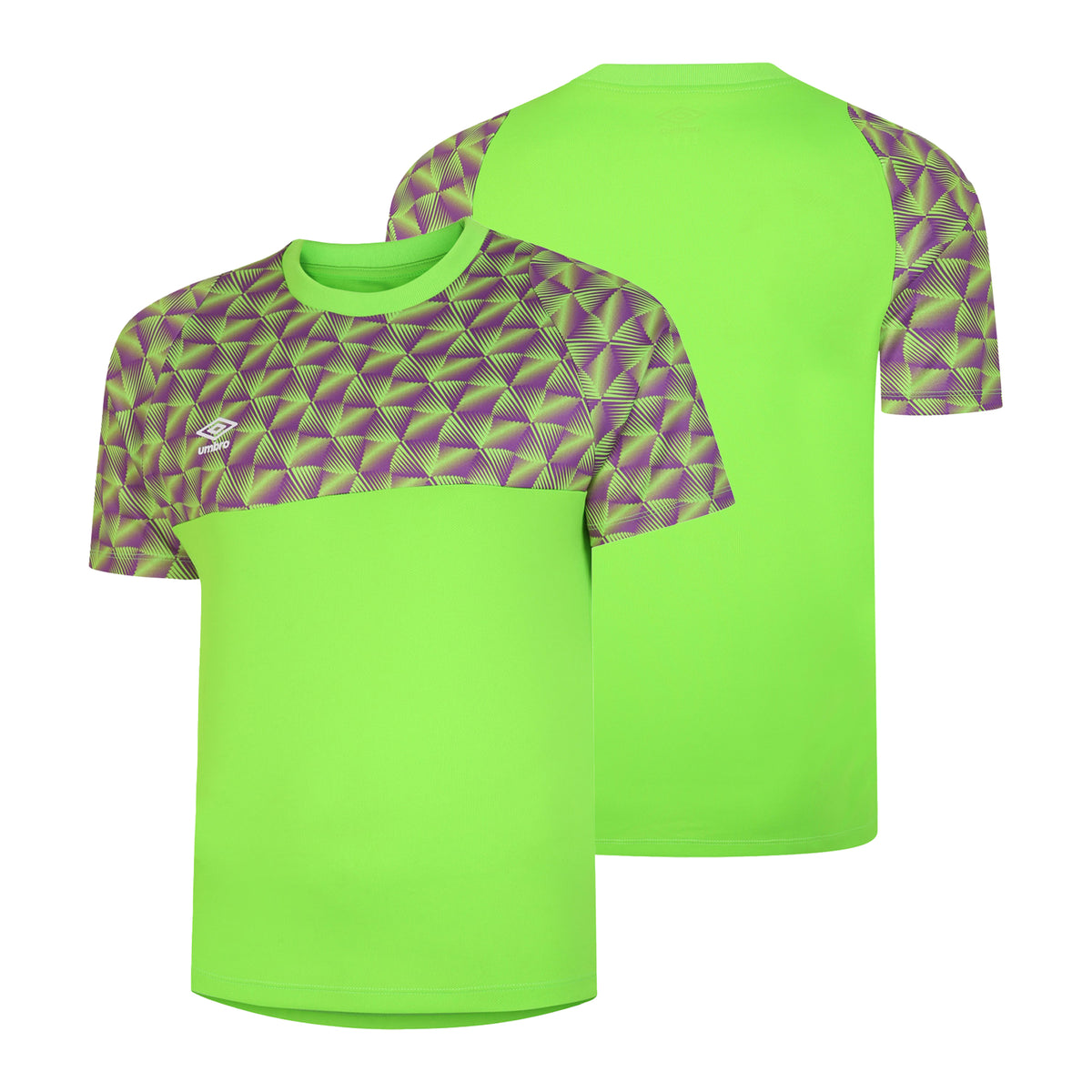 Green Gecko-Purple Cactus - Side - Umbro Childrens-Kids Flux Goalkeeper Jersey