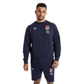 Navy Blazer - Side - Umbro Childrens-Kids 23-24 England Rugby Fleece Top