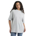 Grey Marl-White - Lifestyle - Umbro Womens-Ladies Core Oversized T-Shirt