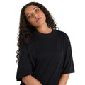 Black - Side - Umbro Womens-Ladies Core Oversized T-Shirt
