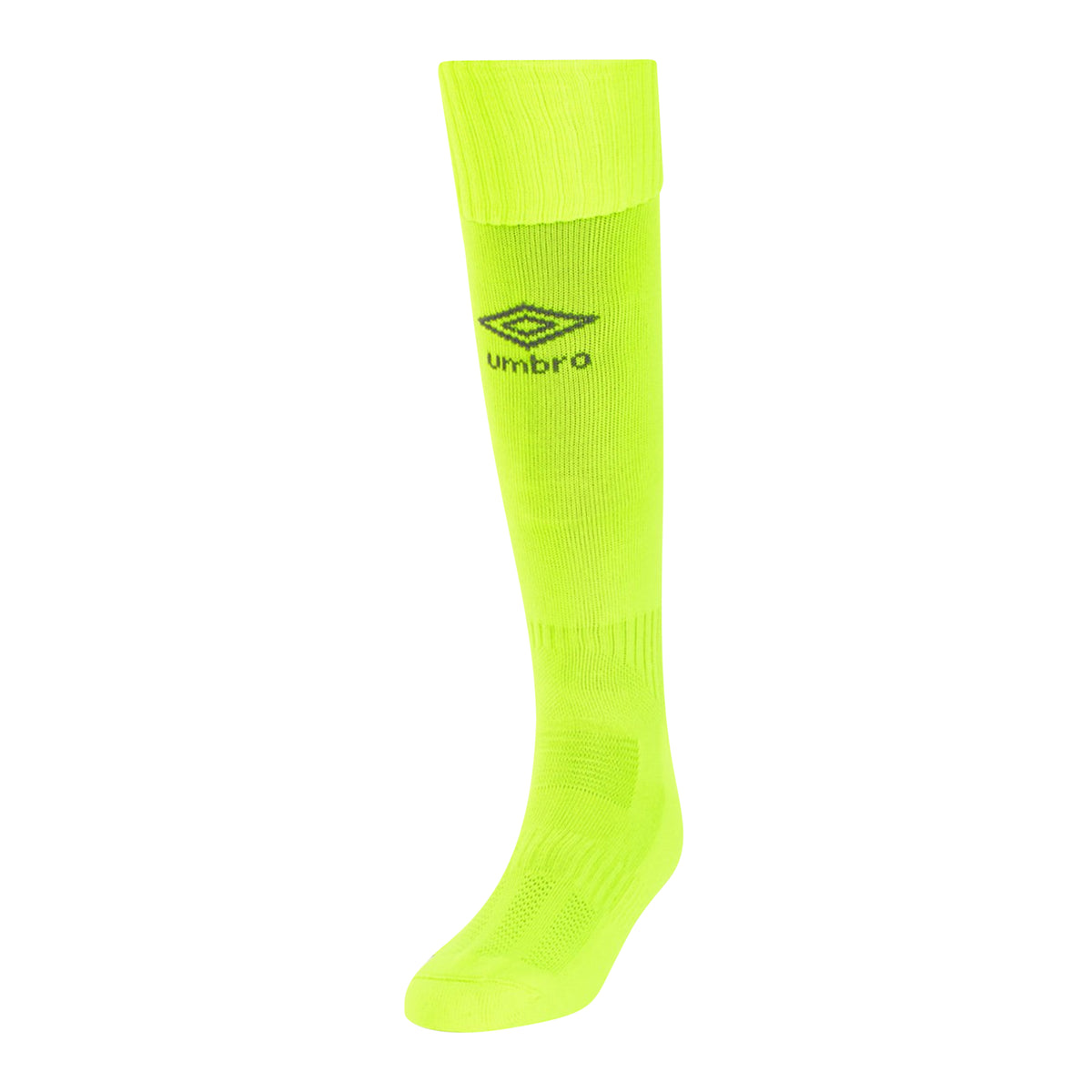 Safety Yellow-Carbon - Front - Umbro Mens Classico Socks