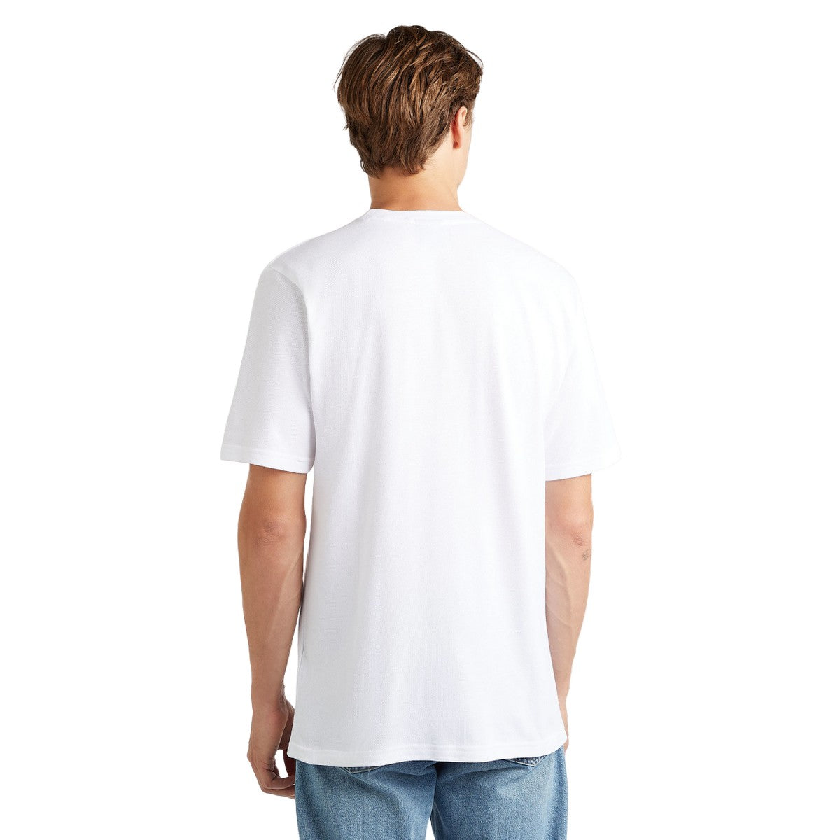 White - Back - Umbro Mens Dynasty England Rugby Piqué T-Shirt