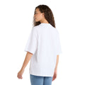 White - Back - Umbro Womens-Ladies Dynasty England Rugby Oversized T-Shirt