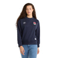 Navy Blazer - Front - Umbro Womens-Ladies Dynasty England Rugby Sweatshirt