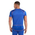 Deep Surf-Vermillion Orange - Back - Umbro Mens Pro Polyester Training T-Shirt
