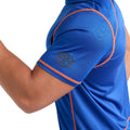 Deep Surf-Vermillion Orange - Side - Umbro Mens Pro Polyester Training T-Shirt
