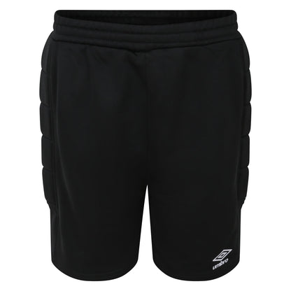 Black - Front - Umbro Childrens-Kids Kinetic Goalkeeper Shorts