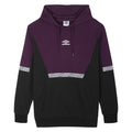 Black-Potent Purple - Front - Umbro Mens Sports Style Club Hoodie
