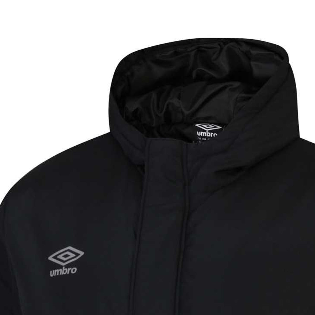 Black - Lifestyle - Umbro Childrens-Kids Water Resistant Padded Jacket
