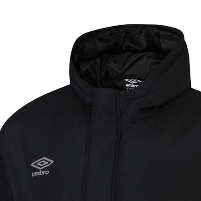 Black - Lifestyle - Umbro Childrens-Kids Water Resistant Padded Jacket