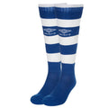Royal Blue-White - Pack Shot - Umbro Mens Hoop Stripe Socks