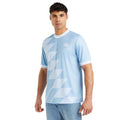 Forever Blue-White - Side - Umbro Mens Leigon Football T-Shirt