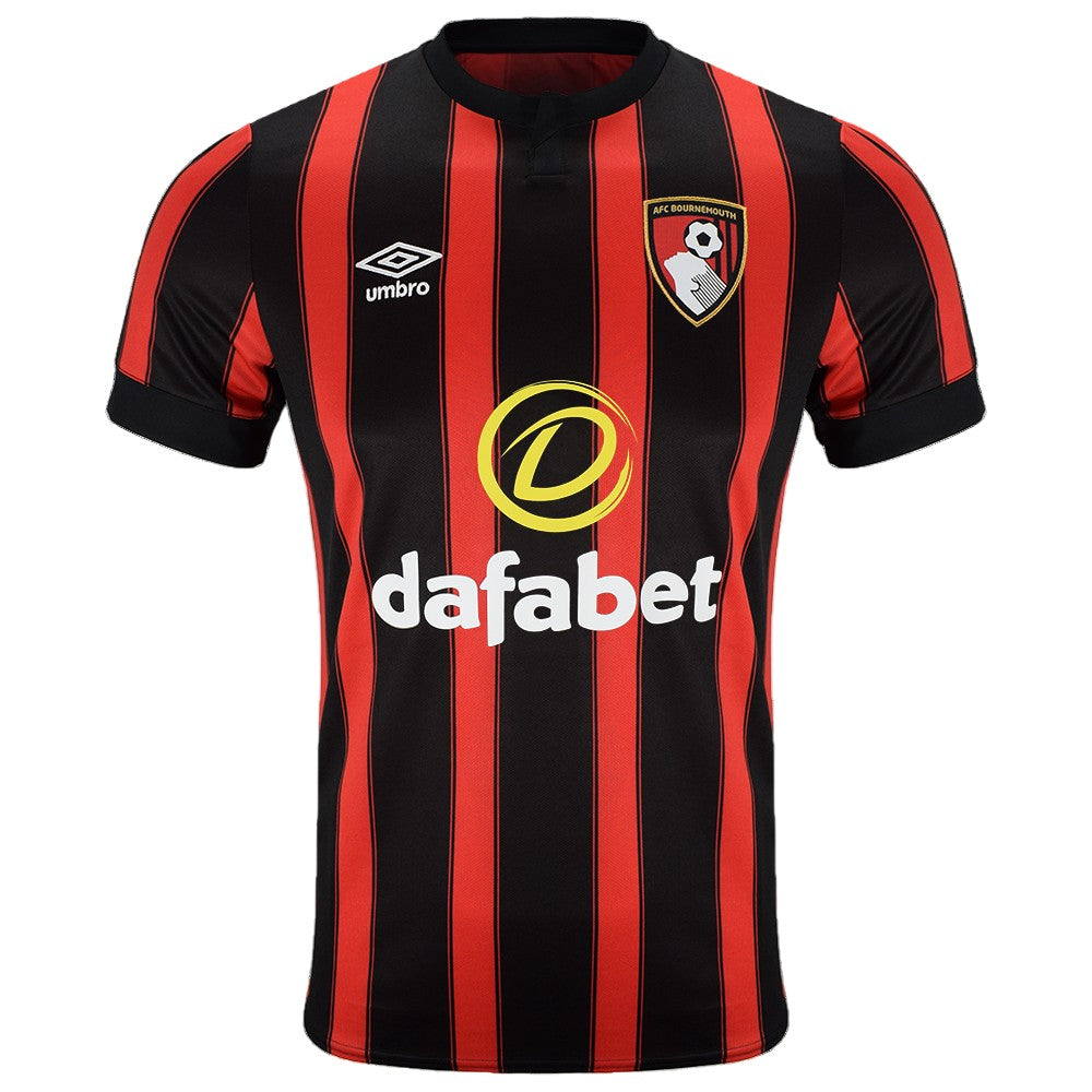 Black-Red - Front - Umbro Mens 23-25 AFC Bournemouth Home Jersey