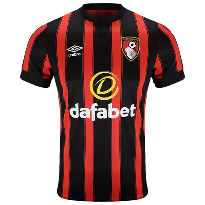 Black-Red - Front - Umbro Mens 23-25 AFC Bournemouth Home Jersey
