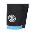Black-Sky Blue-White - Side - Umbro Mens 23-24 Forest Green Rovers FC Third Shorts