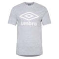 Grey Marl-White - Front - Umbro Mens Team T-Shirt