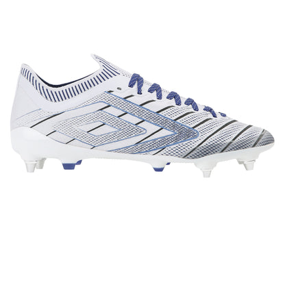 White-Black-Royal Blue - Back - Umbro Mens Velocita Elixir Pro Football Boots