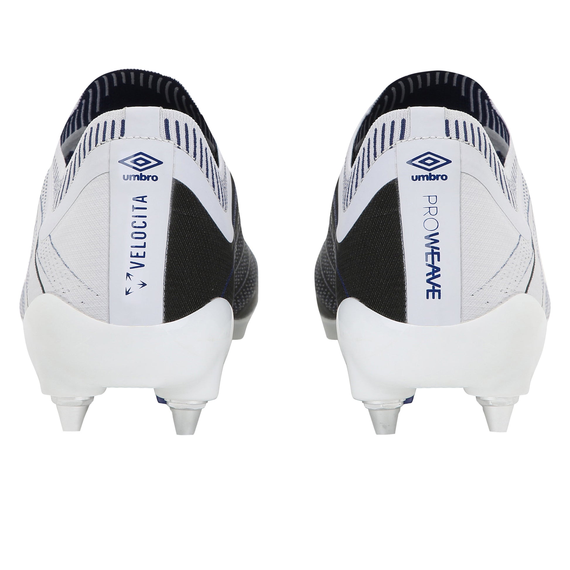 White-Black-Royal Blue - Side - Umbro Mens Velocita Elixir Pro Football Boots