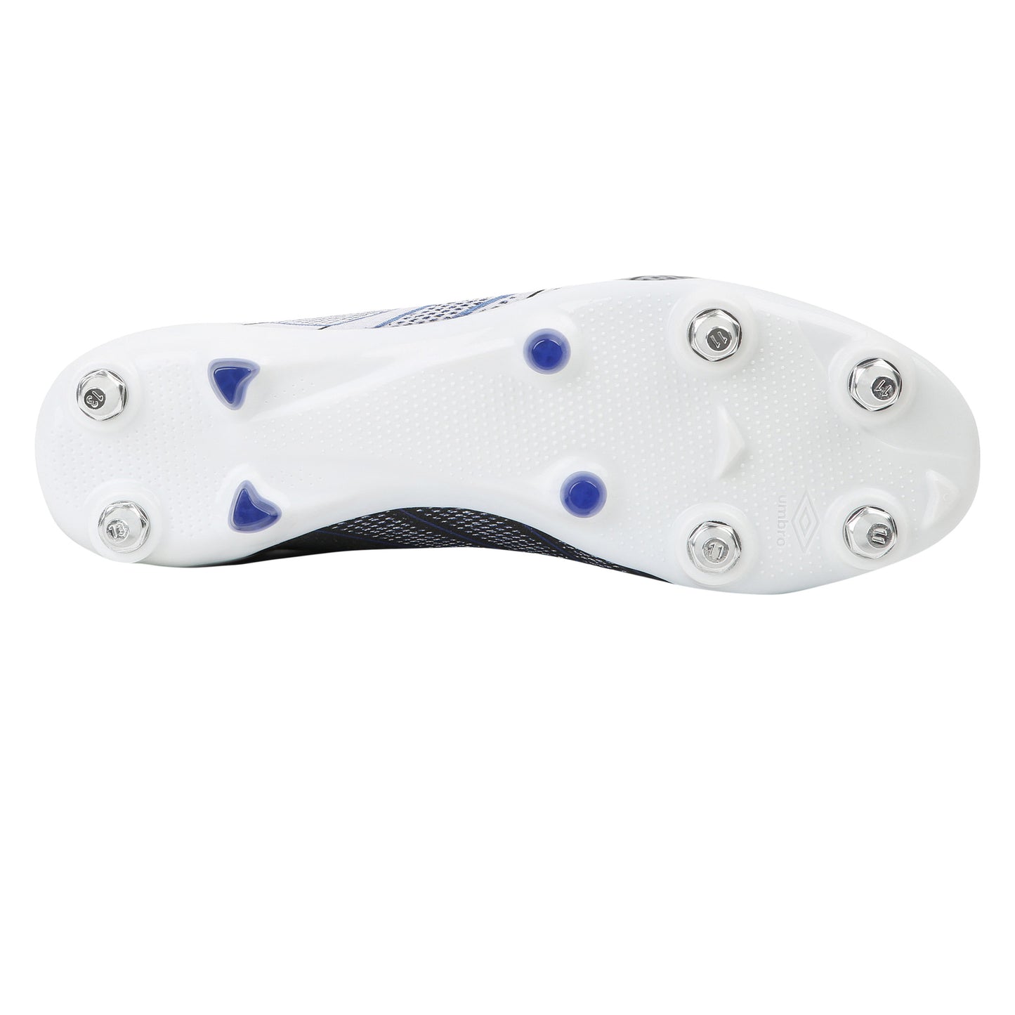 White-Black-Royal Blue - Pack Shot - Umbro Mens Velocita Elixir Pro Football Boots