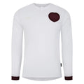 White - Front - Umbro Mens 23-24 Heart Of Midlothian FC Long-Sleeved Third Jersey