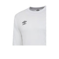 White - Side - Umbro Mens Club Long-Sleeved Jersey