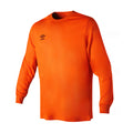 Shocking Orange - Front - Umbro Mens Club Long-Sleeved Jersey