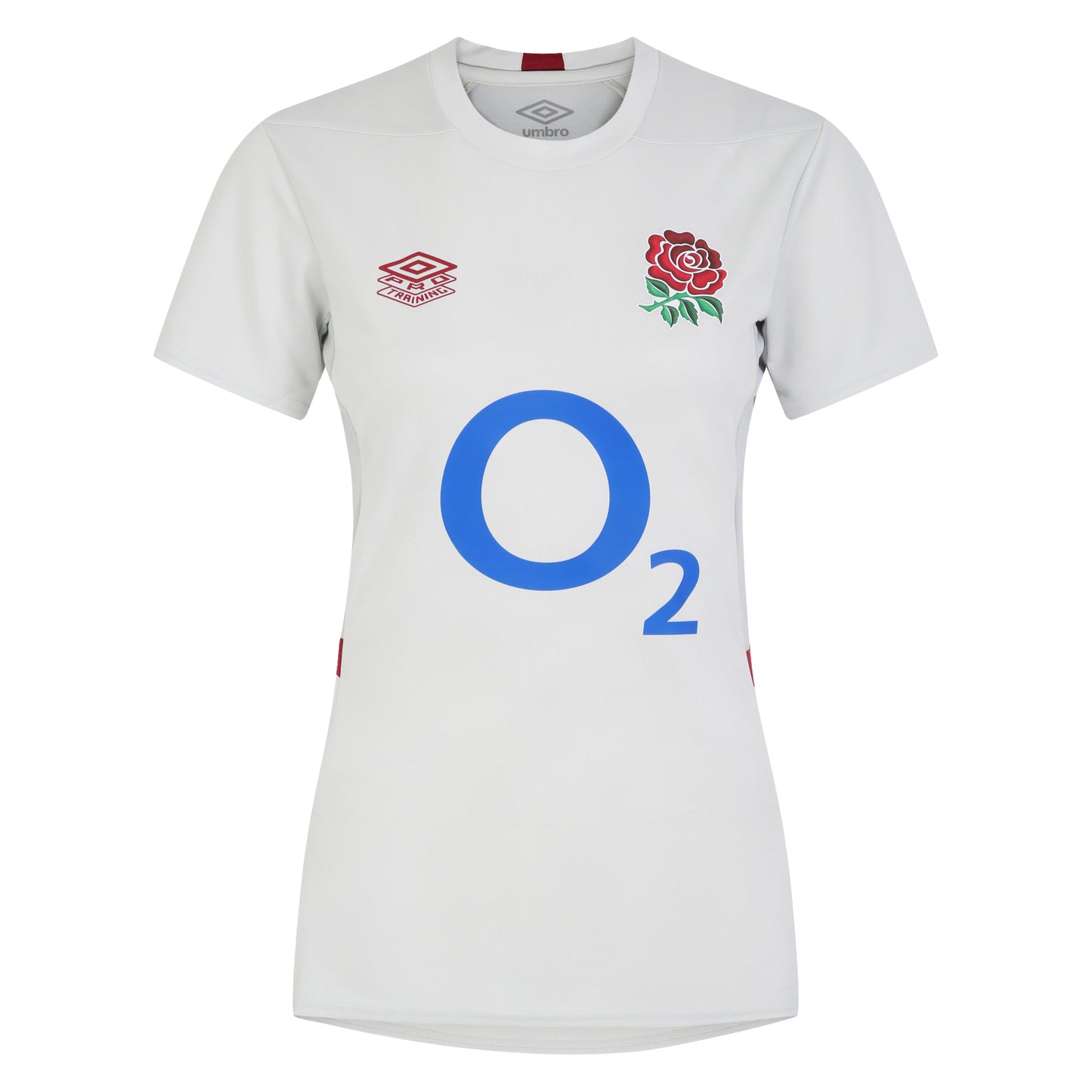 Foggy Dew-Metal-Tibetan Red - Front - Umbro Womens-Ladies 23-24 England Rugby Gym T-Shirt