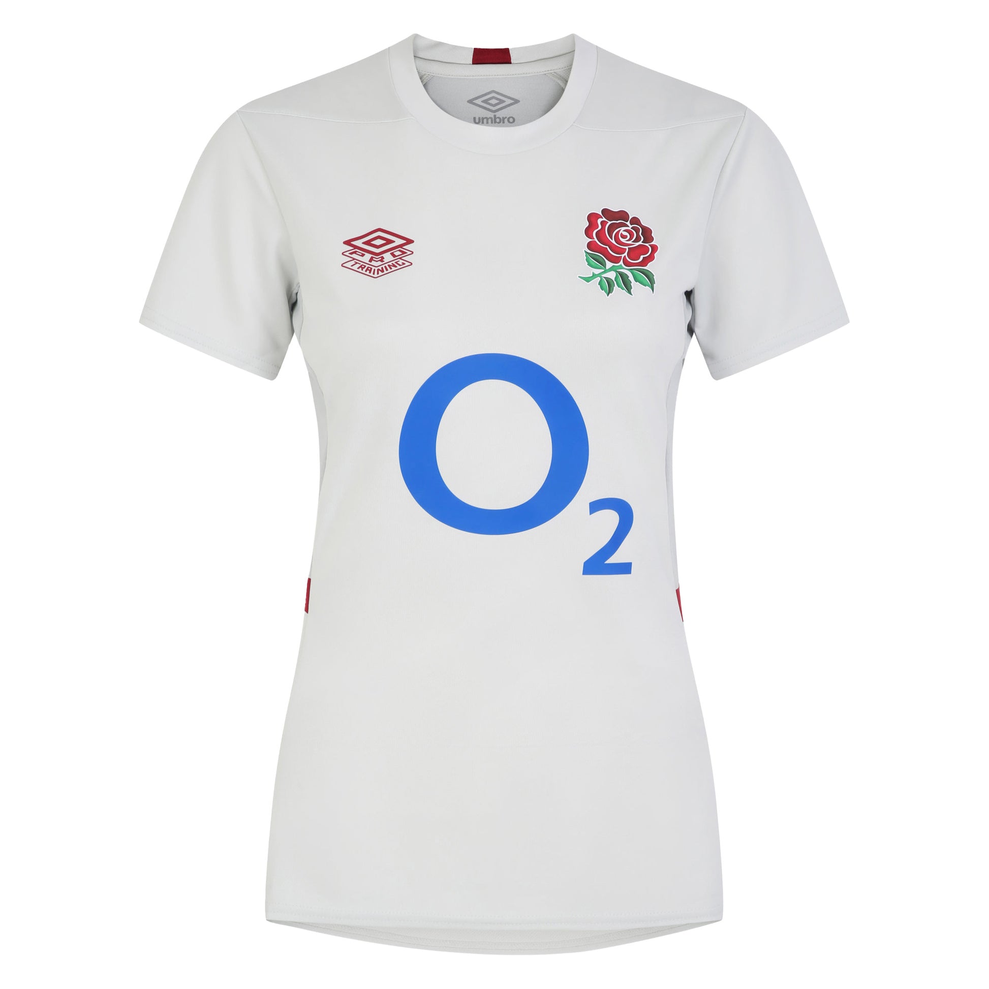 Foggy Dew-Metal-Tibetan Red - Front - Umbro Womens-Ladies 23-24 England Rugby Gym T-Shirt