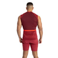Tibetan Red-Zinfandel-Flame Scarlet - Back - Umbro Mens 23-24 England Rugby Jersey Sleeveless T-Shirt