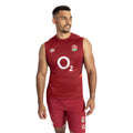 Tibetan Red-Zinfandel-Flame Scarlet - Lifestyle - Umbro Mens 23-24 England Rugby Jersey Sleeveless T-Shirt