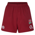 Tibetan Red - Front - Umbro Womens-Ladies 23-24 England Rugby Gym Shorts