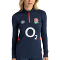 Navy Blazer-Dress Blue-Flame Scarlet - Lifestyle - Umbro Womens-Ladies 23-24 England Rugby Midlayer